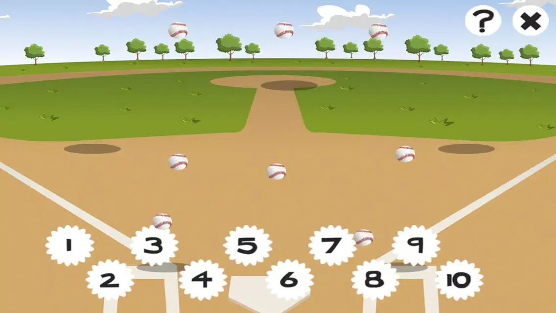 123 Count-ing Kids Game & Learn-ing Number-s with Baseball Stars स्क्रीनशॉट