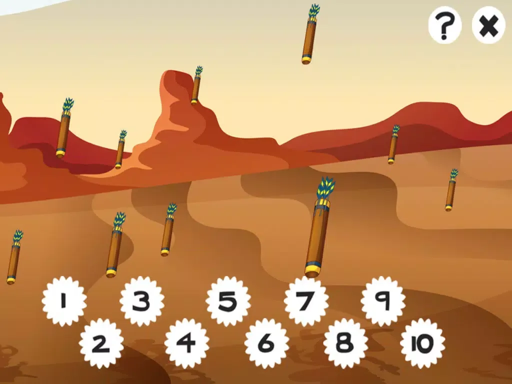 Capturas de tela do 123 Baby & Kid-s Learn-ing To Count-ing Number-s To Ten Game-s: Free Play-ing & Learn-ing Fun with Cow-Boys iPad 