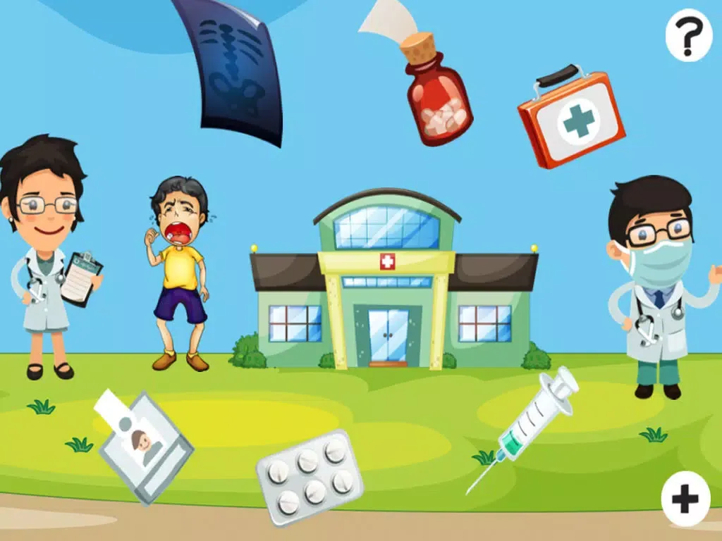 Ảnh chụp màn hình của 123 My Baby-s & Kid-s First Count-ing & Number-s Game-s: Free Play-ing & Learn-ing in the Hospital iPad 