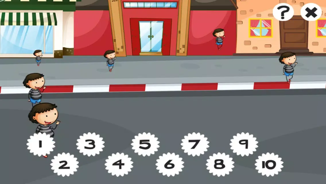 Tangkapan skrin 123 Count-ing & Learn-ing Number-s To Ten Kid-s Game-s with Police-Men