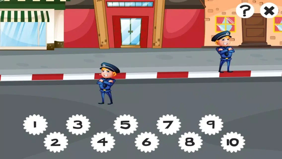 Tangkapan skrin 123 Count-ing & Learn-ing Number-s To Ten Kid-s Game-s with Police-Men