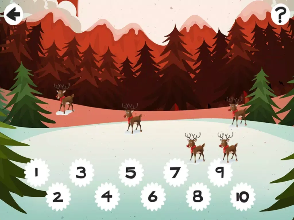 Captures d'écran de 123 Christmas Holiday Count-ing Education & Learn-ing Math Kids Games iPad 