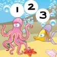 123 Counting For Kids Learning Math With Fun Game!Play With Me&Learn To Count The Underwater Animals
