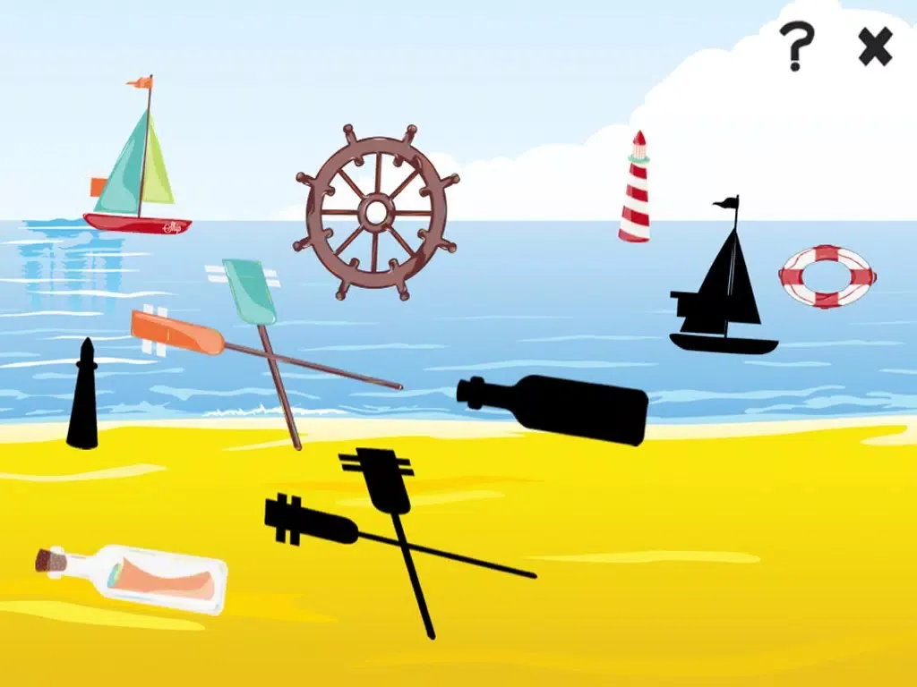 An Education-al Sail-ing Game-s For Kid-s: Find Mistake-s, Spot Difference-s and Learn-ing Colour-s iPad 应用截图
