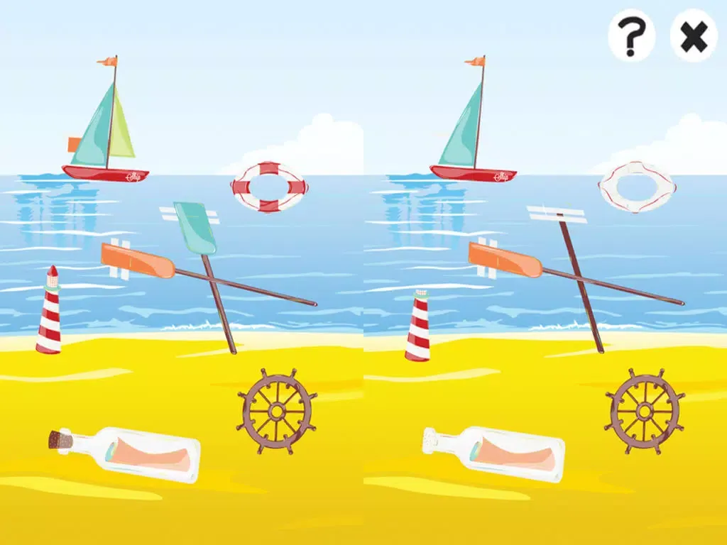 An Education-al Sail-ing Game-s For Kid-s: Find Mistake-s, Spot Difference-s and Learn-ing Colour-s iPad 应用截图