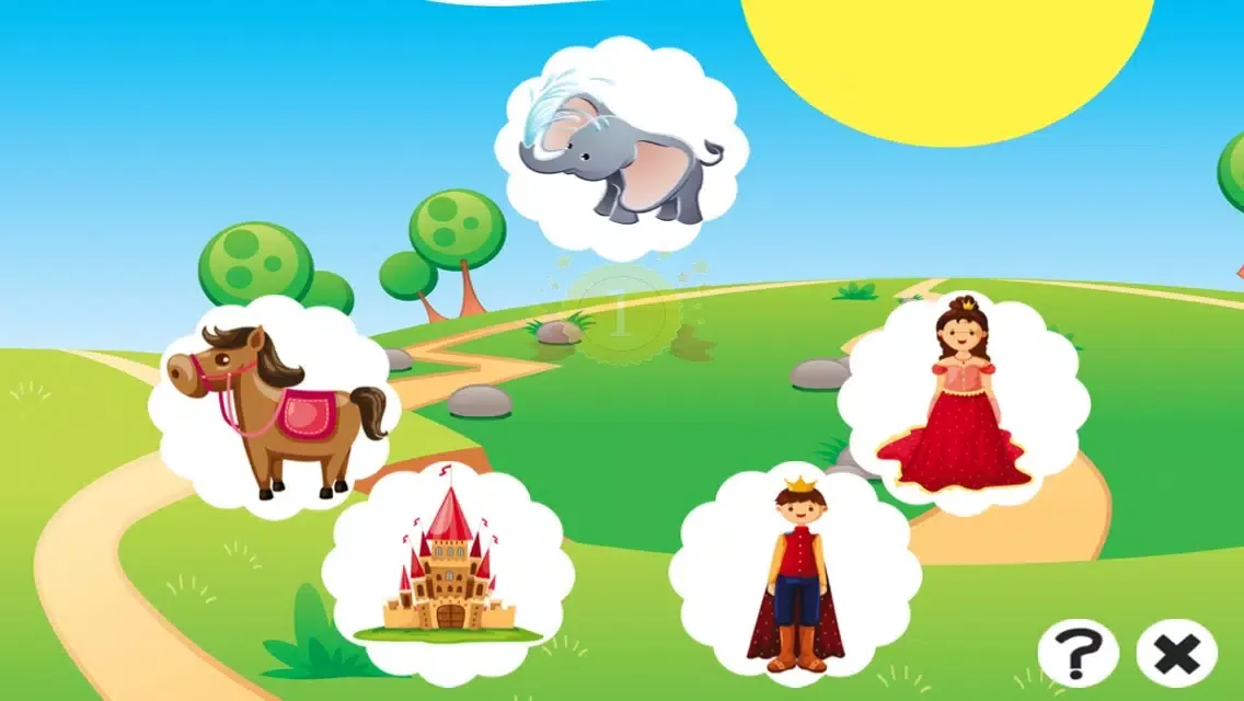 Baby`s & Kids First Spot the Mistake-s Education-al Learn-ing Game! Find Difference-s in Magic Fairy-Tale Land! سکرین شاٹس