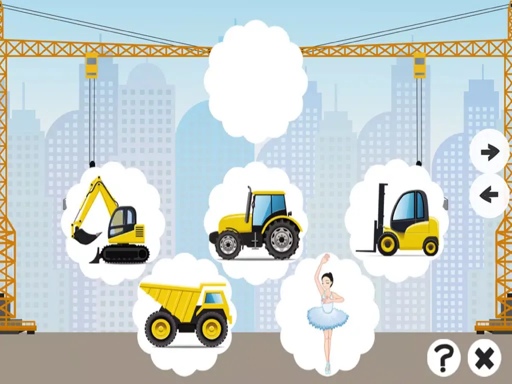 Ảnh chụp màn hình của Awesome Construction Car-s and Vehicle-s Kids Game: Spot The Mistake-s iPad 