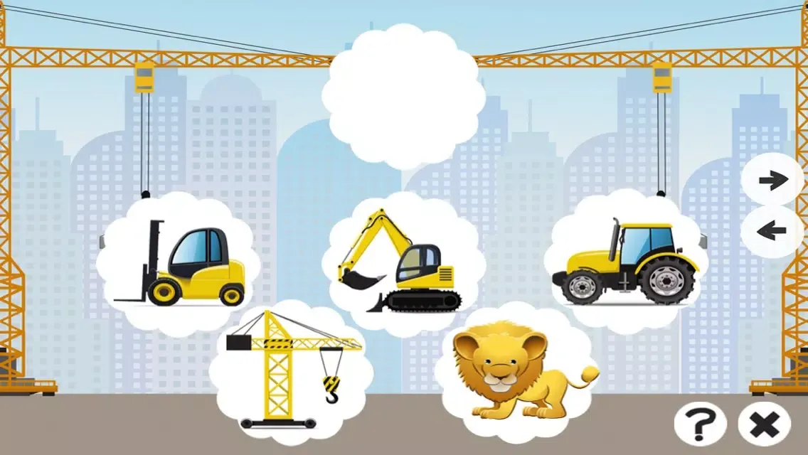 Ảnh chụp màn hình của Awesome Construction Car-s and Vehicle-s Kids Game: Spot The Mistake-s