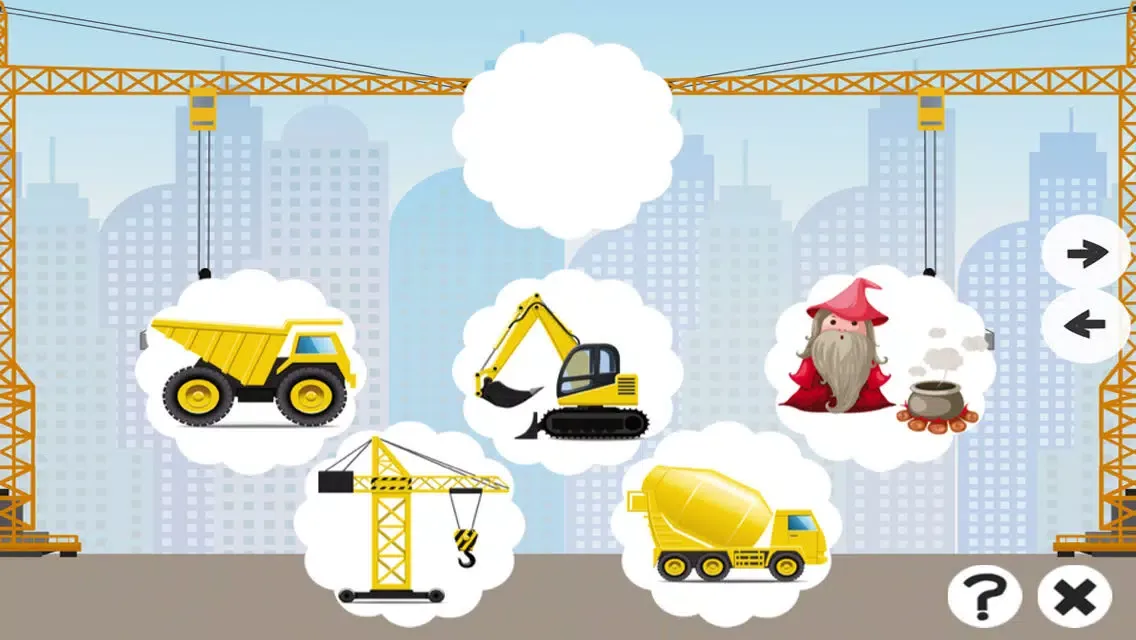 Ảnh chụp màn hình của Awesome Construction Car-s and Vehicle-s Kids Game: Spot The Mistake-s