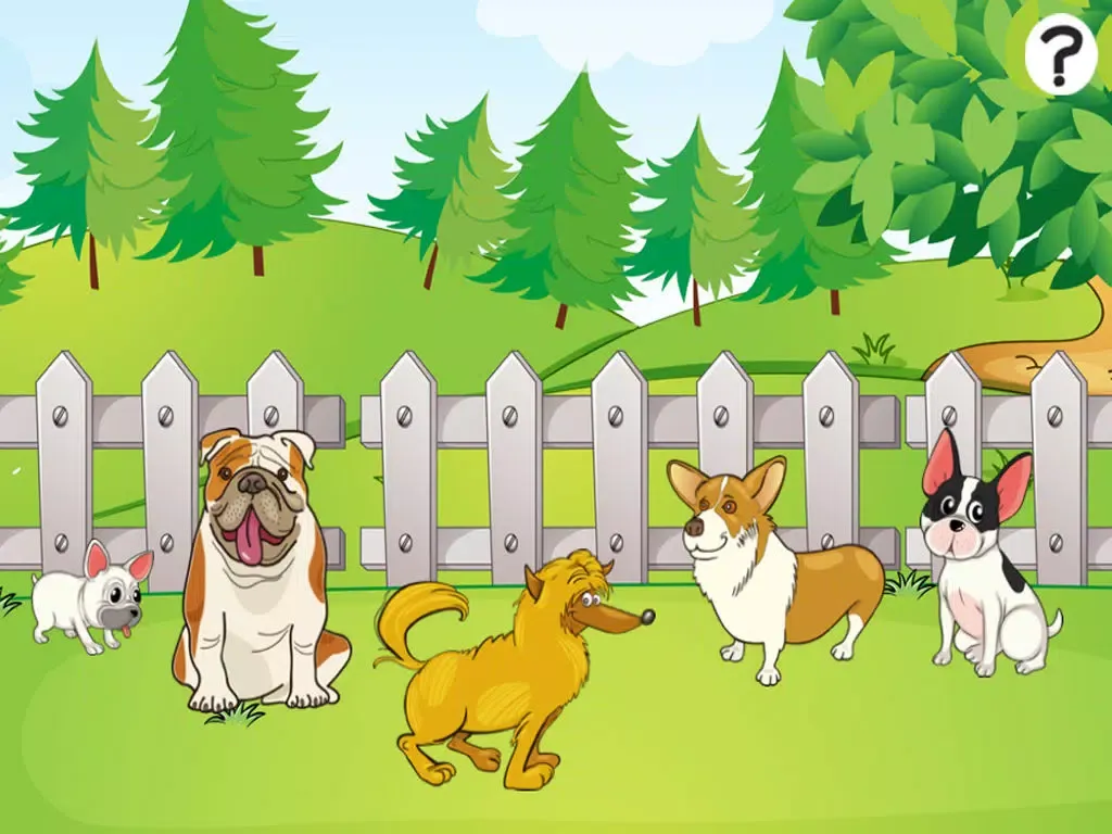 Animal Dog-s And Cute Puppies Puzzle Game For Babies and Young Kids: Spot The Shadow iPad  Screenshots
