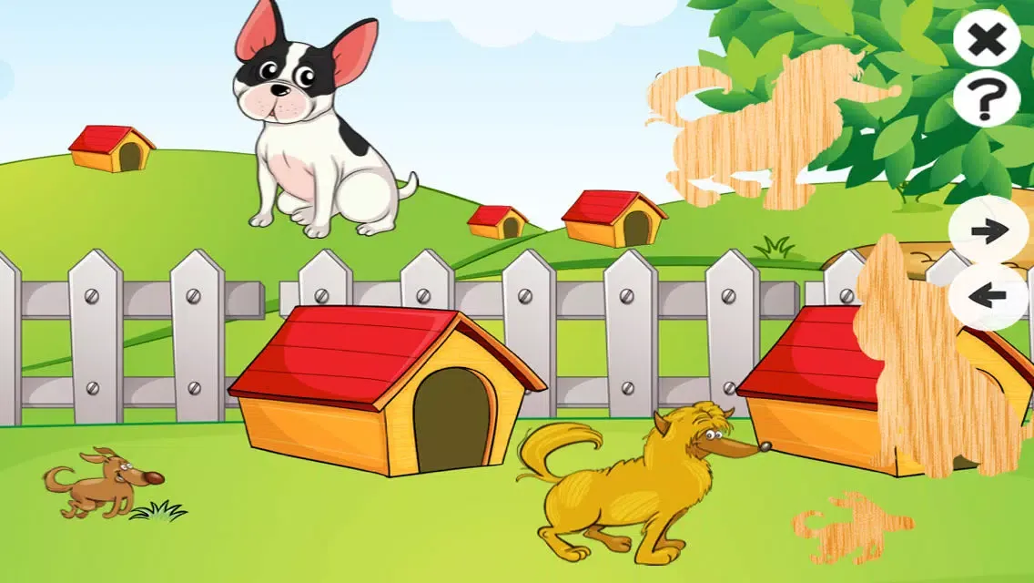 Animal Dog-s And Cute Puppies Puzzle Game For Babies and Young Kids: Spot The Shadow Screenshots