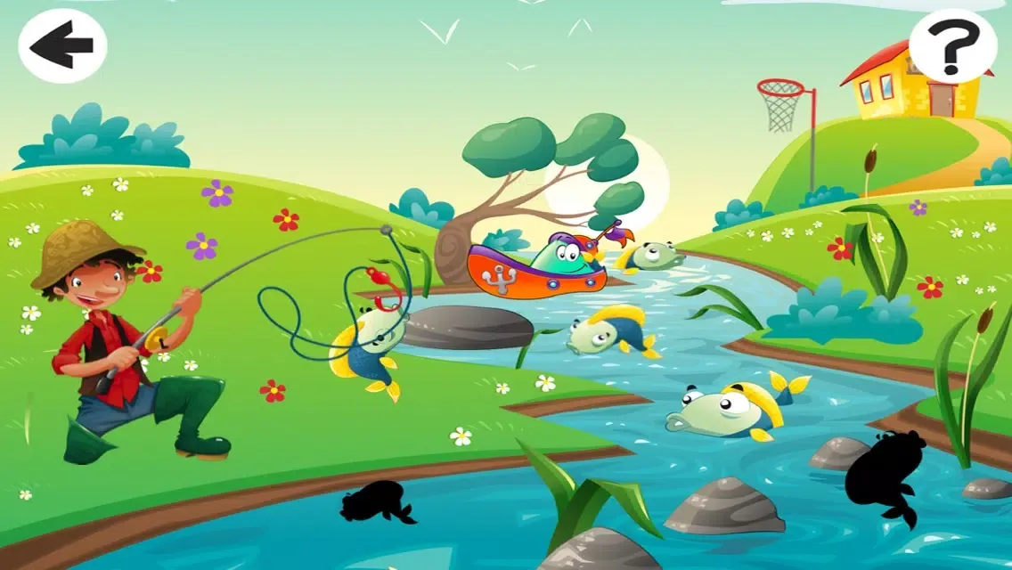 Ảnh chụp màn hình của A Fish-ing Game for Kid-s! My Toddler`s First Puzzle and Logic App For Easy Learn-ing