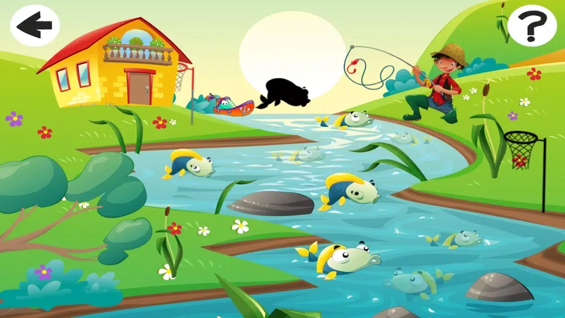 Ảnh chụp màn hình của A Fish-ing Game for Kid-s! My Toddler`s First Puzzle and Logic App For Easy Learn-ing