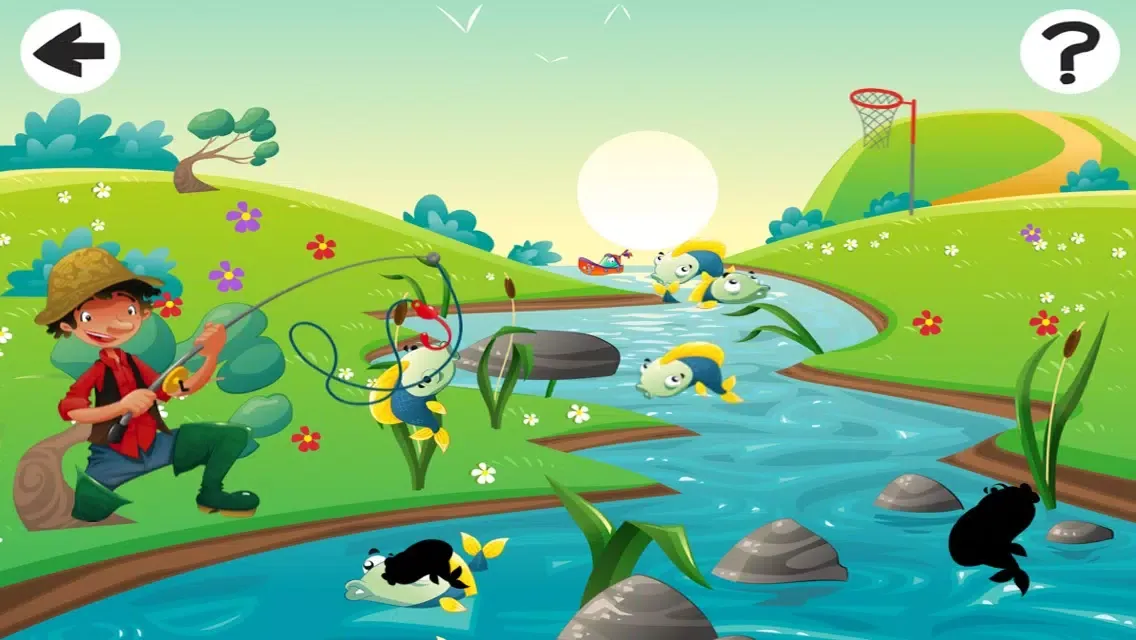 Ảnh chụp màn hình của A Fish-ing Game for Kid-s! My Toddler`s First Puzzle and Logic App For Easy Learn-ing