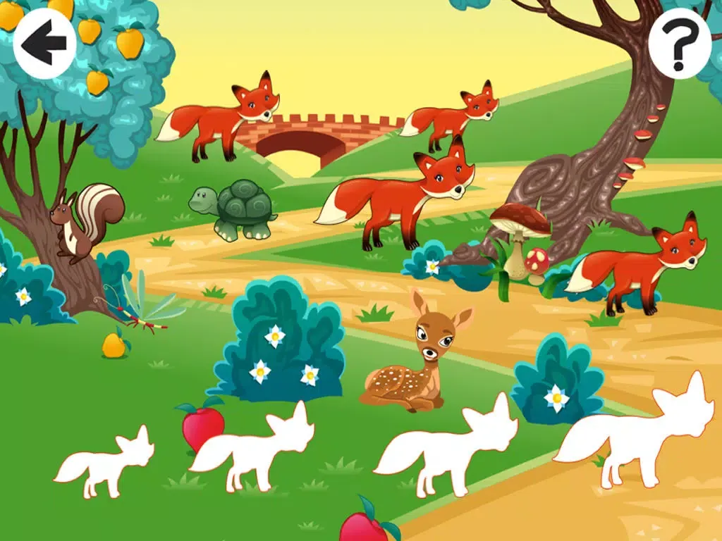 Animals of the Forest Kid-s Game-s To Learn Sort-ing and Logic-al Think-ing iPad  Screenshots