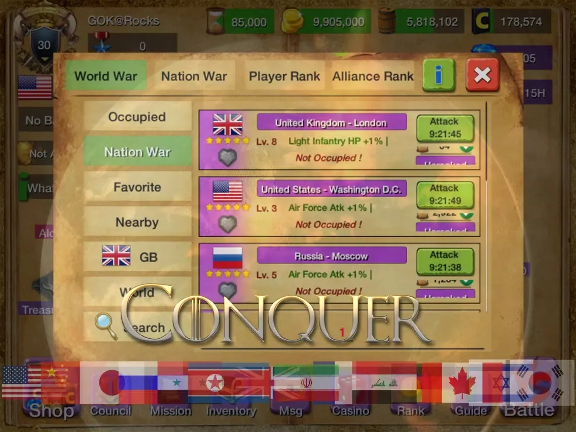 Civilization & Empire: War Age iPad 應用截圖