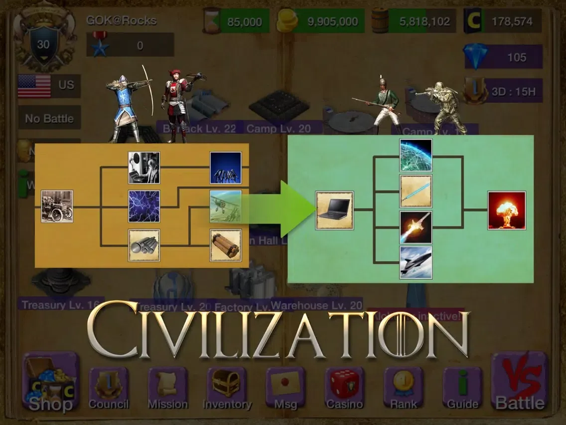 Civilization & Empire: War Age iPad 應用截圖