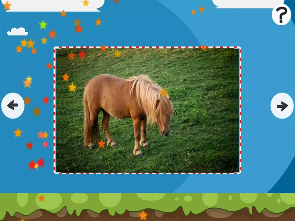 Tangkapan layar Animal Puzzle For Pony and Horse Lovers – Free Interactive Kids-Game To Learn Logical Thinking with Fun iPad 