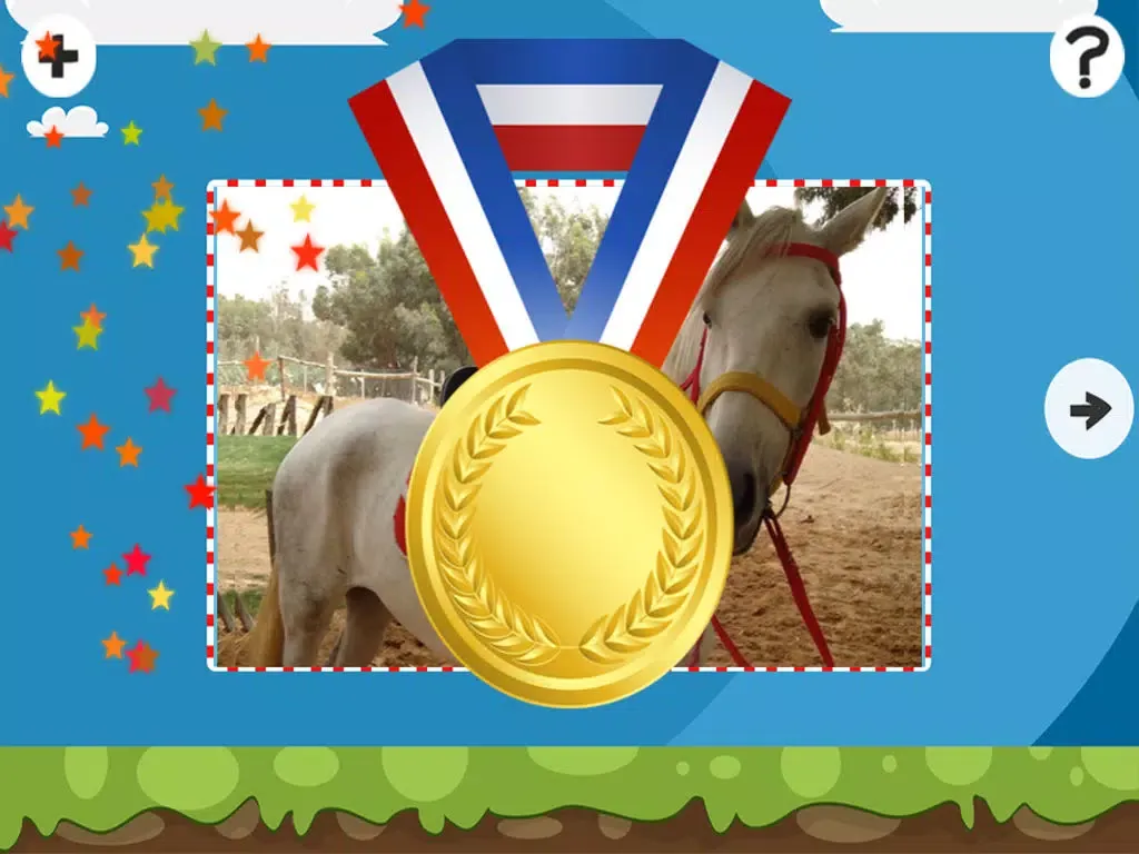 Tangkapan layar Animal Puzzle For Pony and Horse Lovers – Free Interactive Kids-Game To Learn Logical Thinking with Fun iPad 