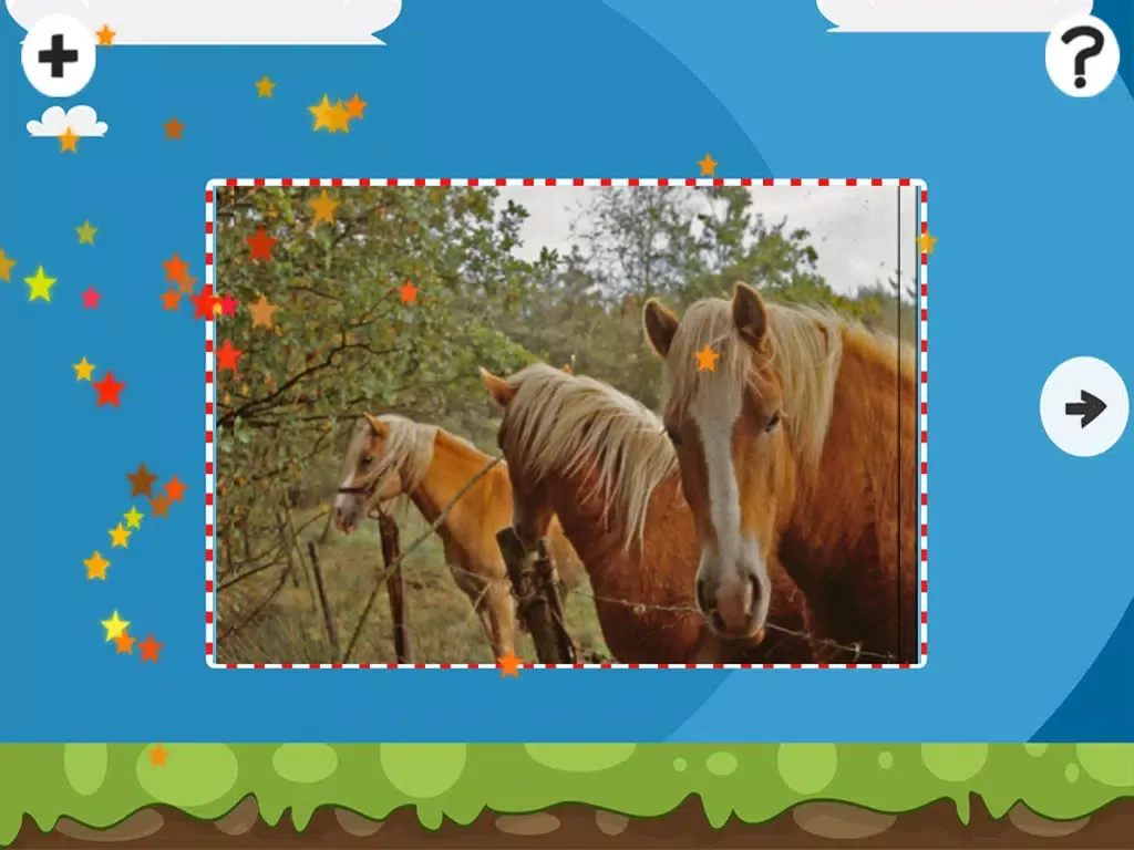 Screenshot di A Horse Puzzle with Haflinger Ponies - Free Learning Game-Fun for Horse Lovers iPad 