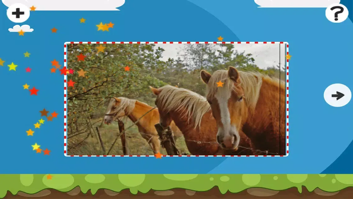 Screenshot di A Horse Puzzle with Haflinger Ponies - Free Learning Game-Fun for Horse Lovers