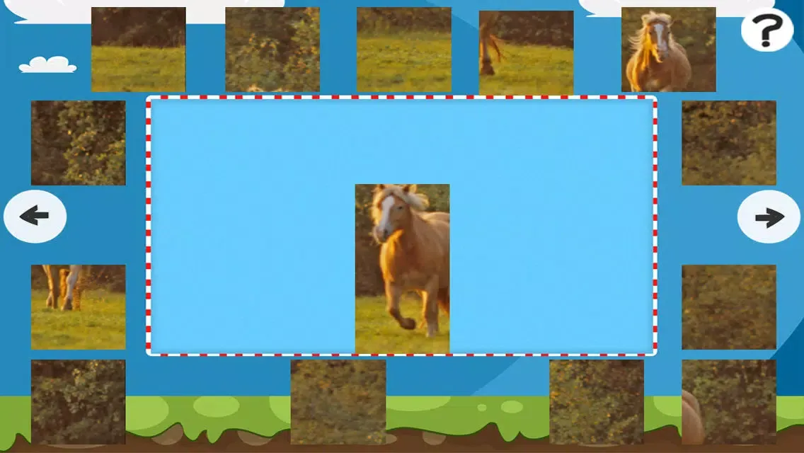 Screenshot di A Horse Puzzle with Haflinger Ponies - Free Learning Game-Fun for Horse Lovers