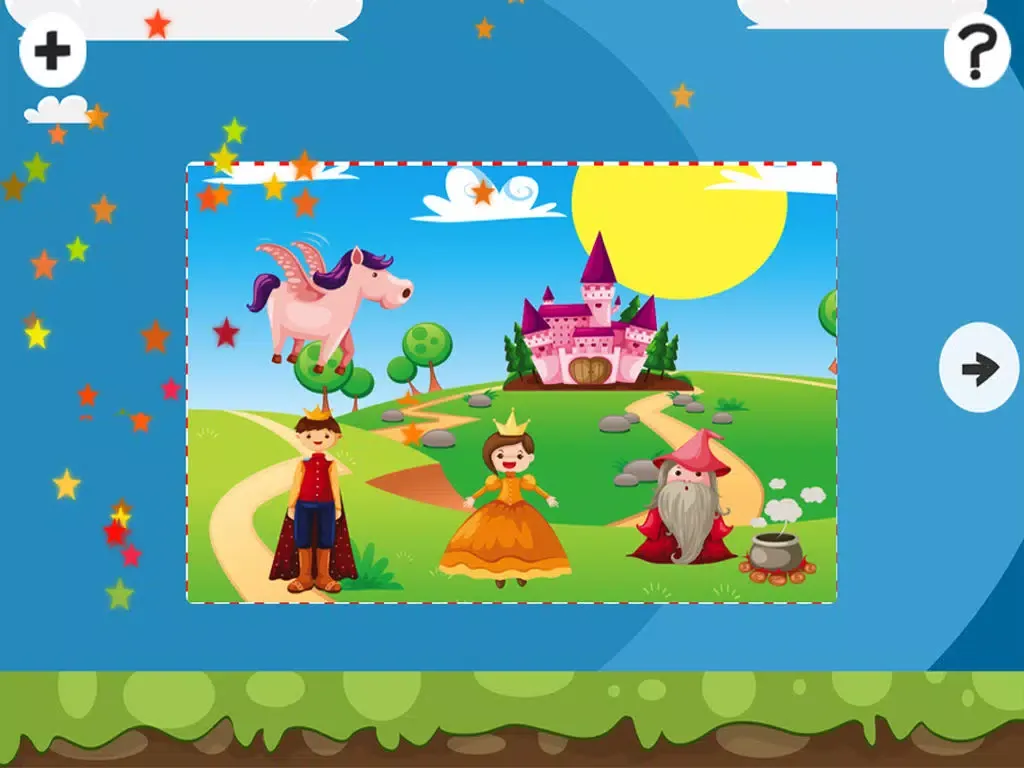 Screenshot di A Magic Horse-s Puzzle in the Fairy-Tale World! Free Kid-s Learn-ing Game-s with Fun iPad 