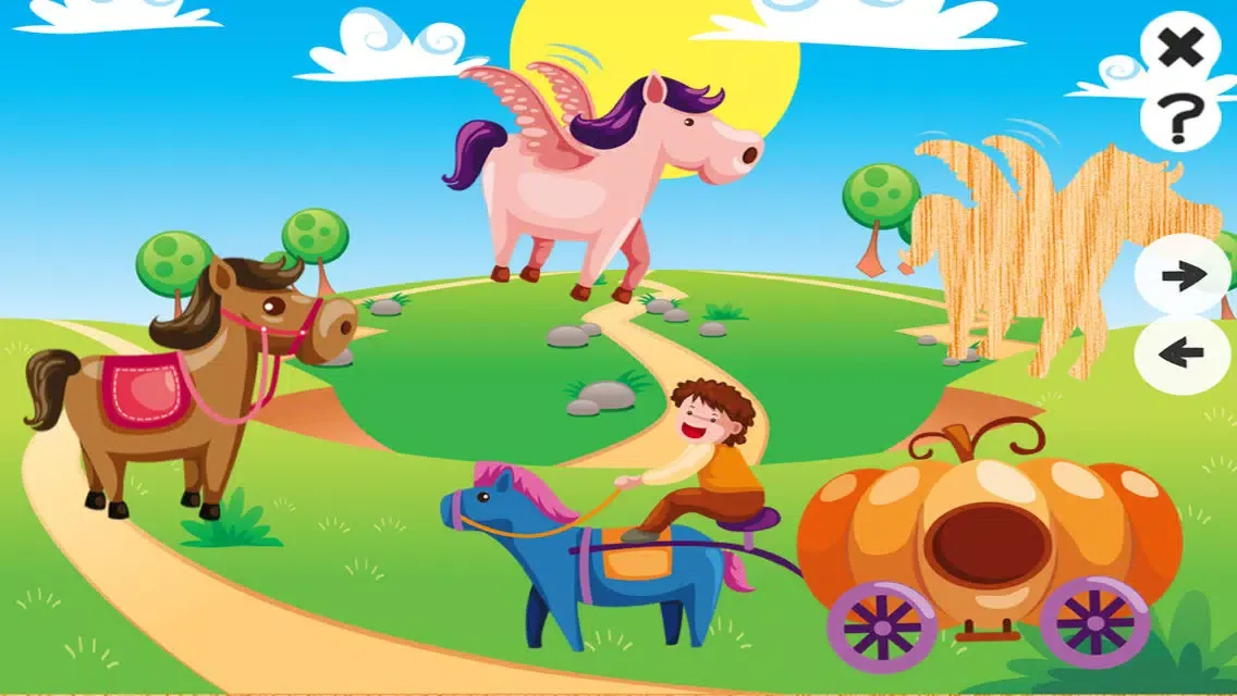 Animated Animal & Horse Puzzle For Babies and Small Kids: The Magic World With Horses! Free Kids Learning Game For Logical Thinking with Fun&Joy स्क्रीनशॉट