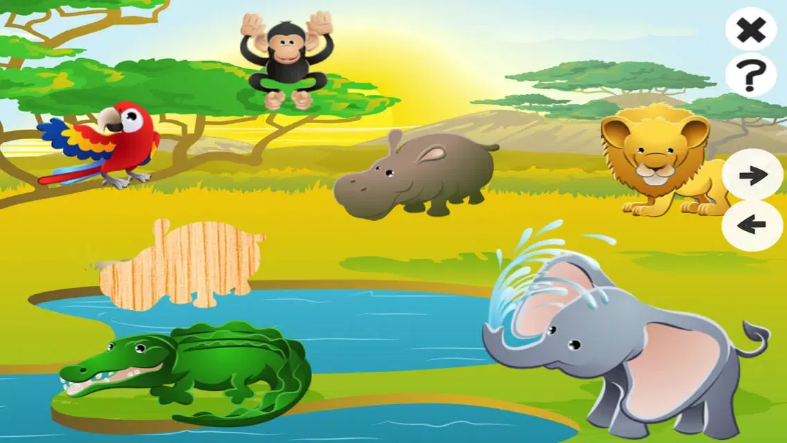 Animated Animal Puzzle For Babies and Small Children! Free Kids Game: Learning Logic with Fun&Joy 스크린샷