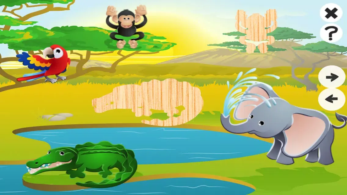 Animated Animal Puzzle For Babies and Small Children! Free Kids Game: Learning Logic with Fun&Joy 스크린샷