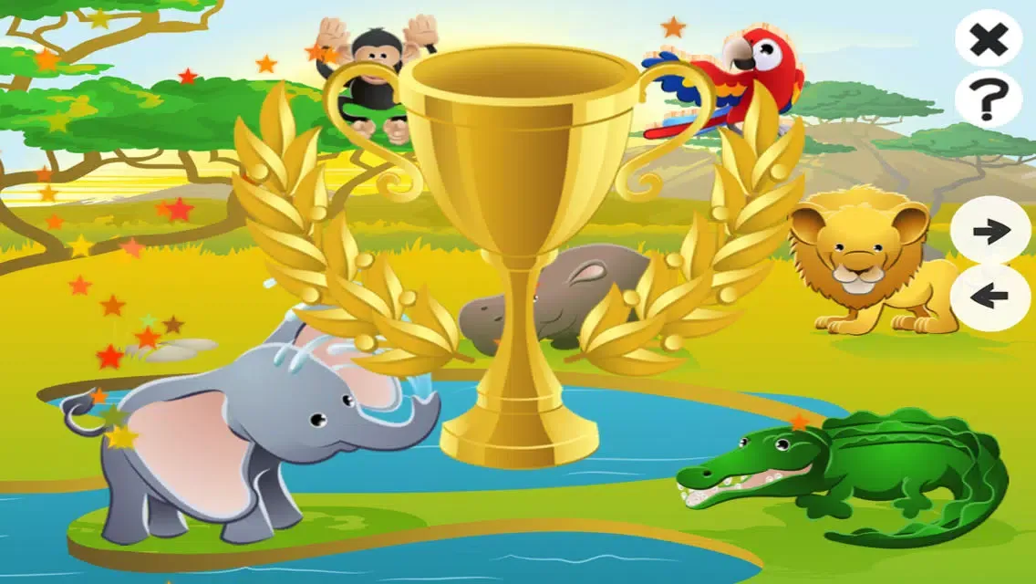 Animated Animal Puzzle For Babies and Small Children! Free Kids Game: Learning Logic with Fun&Joy 스크린샷