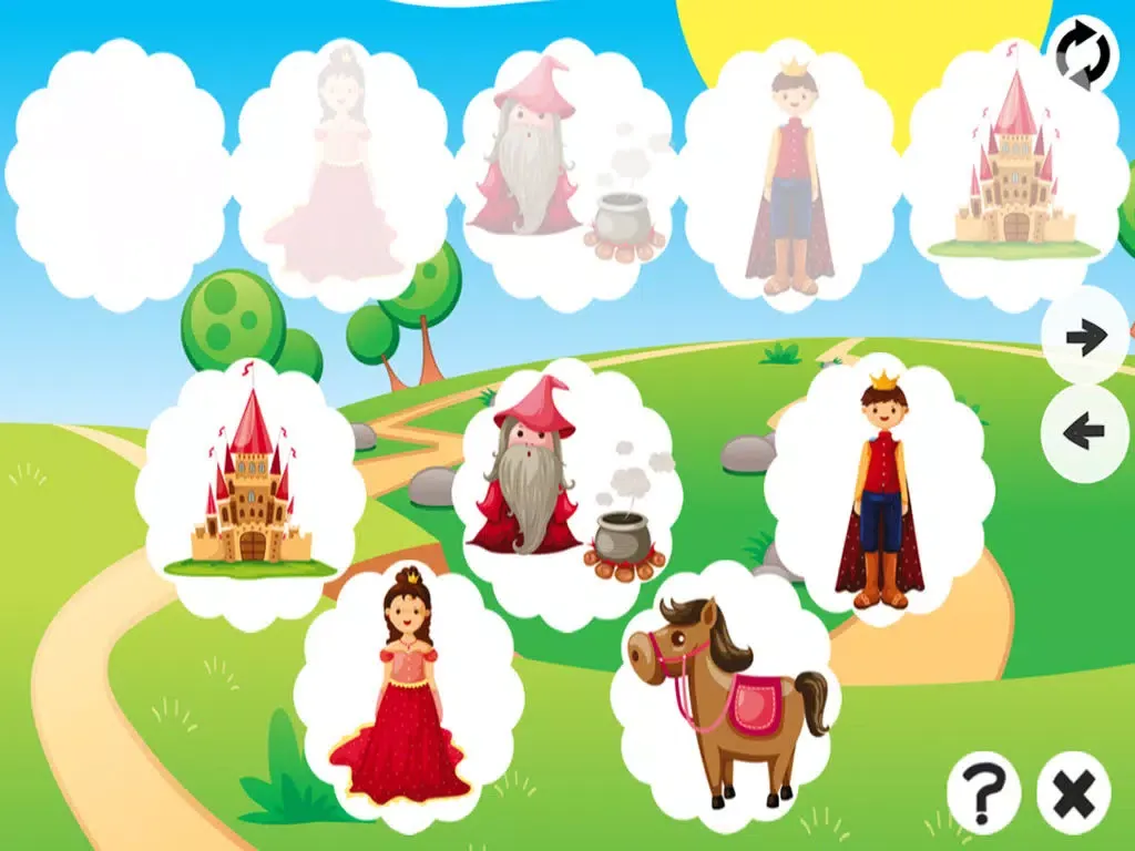 Tangkapan layar Animated Animal Memo Game For Kids And Babies! For Free: Educational Training App For The Whole Family. Remember Me&Learn to Memorize Horses & Princess iPad 