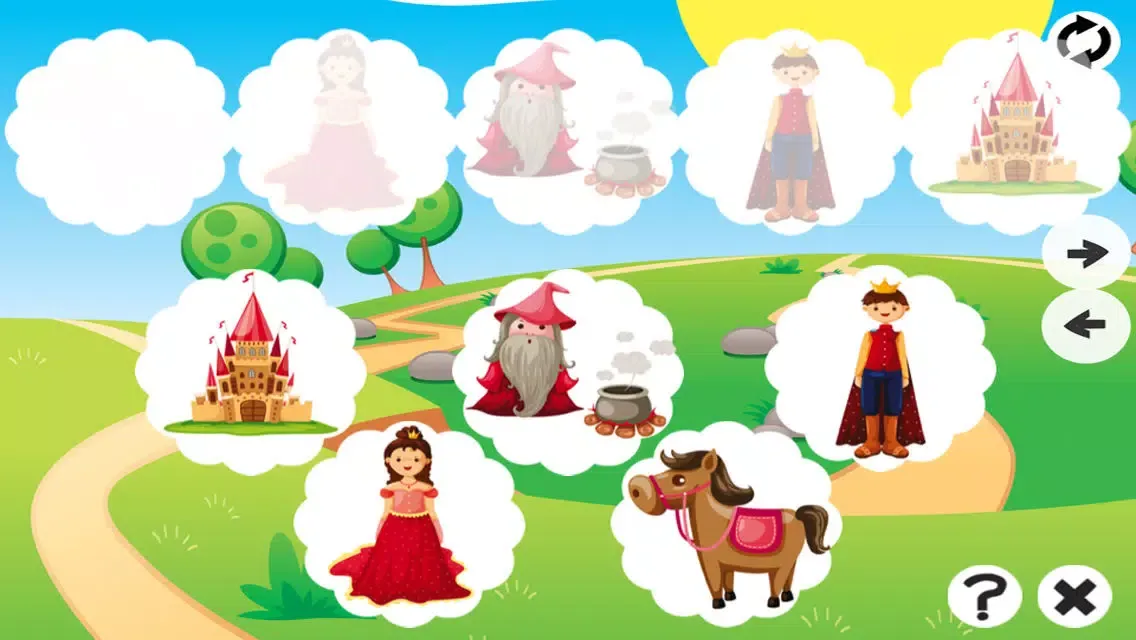 Tangkapan layar Animated Animal Memo Game For Kids And Babies! For Free: Educational Training App For The Whole Family. Remember Me&Learn to Memorize Horses & Princess