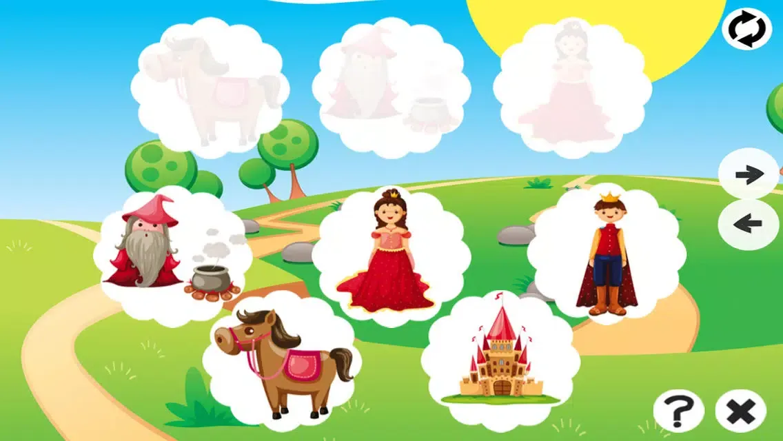 Tangkapan layar Animated Animal Memo Game For Kids And Babies! For Free: Educational Training App For The Whole Family. Remember Me&Learn to Memorize Horses & Princess