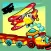 Animated Kids Game: Shadow Puzzle with Funny Cars and Planes in the City