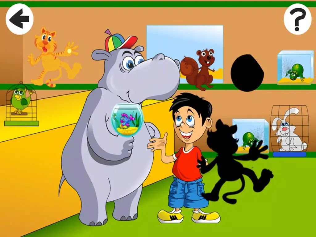 Captures d'écran de Cute Little Pet-s Store Shadow Game-s Animated Baby & Kids Task-s Tricky Puzzle Toddler`s First App iPad 