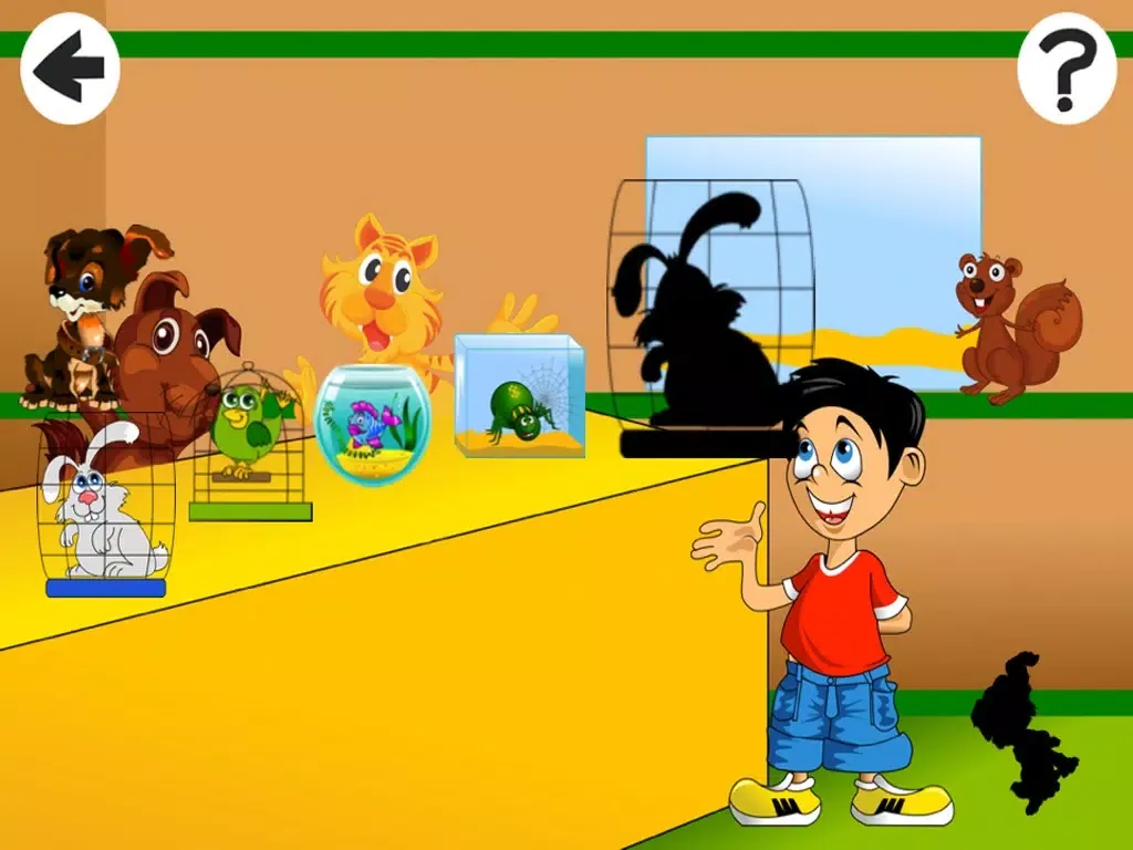 Captures d'écran de Cute Little Pet-s Store Shadow Game-s Animated Baby & Kids Task-s Tricky Puzzle Toddler`s First App iPad 