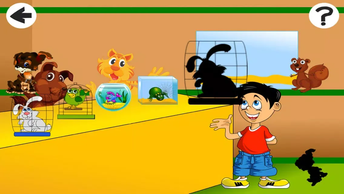 Captures d'écran de Cute Little Pet-s Store Shadow Game-s Animated Baby & Kids Task-s Tricky Puzzle Toddler`s First App