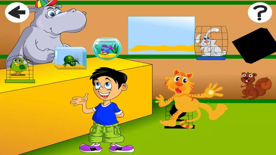Captures d'écran de Cute Little Pet-s Store Shadow Game-s Animated Baby & Kids Task-s Tricky Puzzle Toddler`s First App