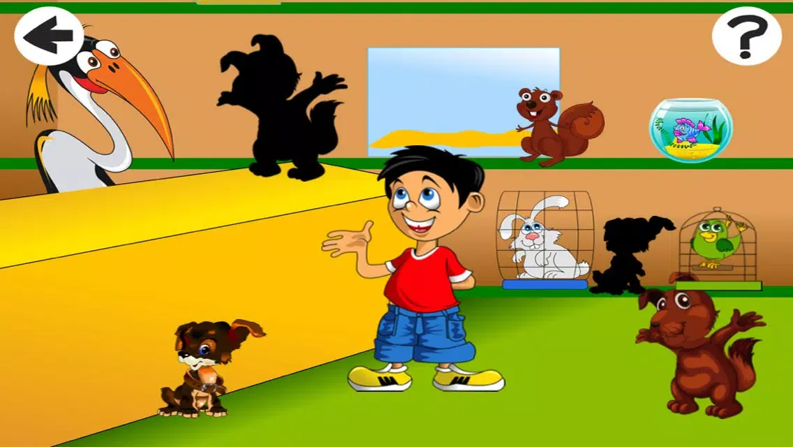 Captures d'écran de Cute Little Pet-s Store Shadow Game-s Animated Baby & Kids Task-s Tricky Puzzle Toddler`s First App