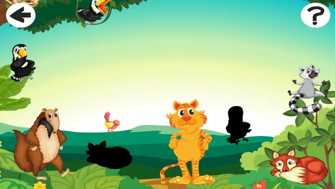 An inter-active Jungle Puzzle Kid-s Game-s For Little Children for Learn-ing سکرین شاٹس