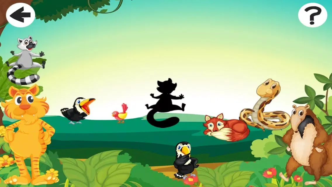 An inter-active Jungle Puzzle Kid-s Game-s For Little Children for Learn-ing سکرین شاٹس