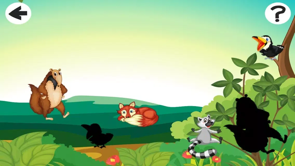 An inter-active Jungle Puzzle Kid-s Game-s For Little Children for Learn-ing سکرین شاٹس