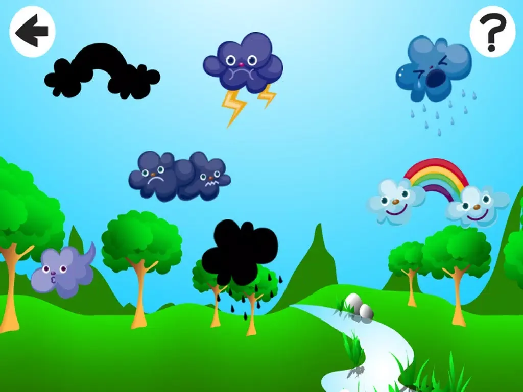 Animated Baby & Kid-s Game To Learn About the Weather in an App First steps for child-ren iPad  Screenshots