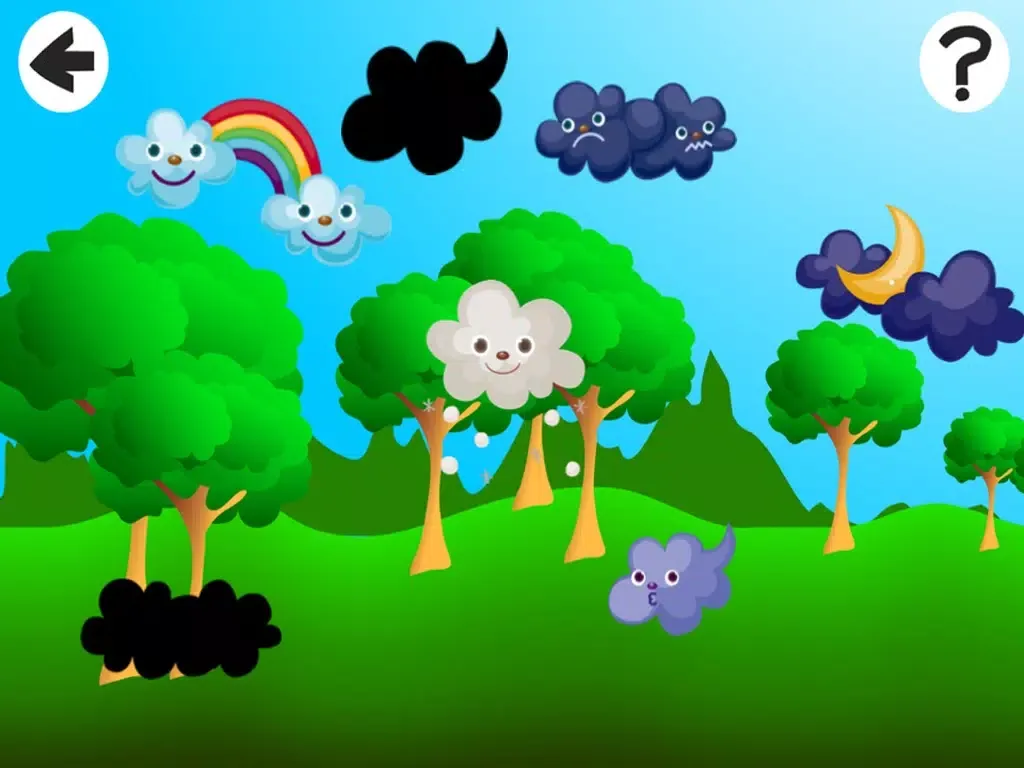 Animated Baby & Kid-s Game To Learn About the Weather in an App First steps for child-ren iPad  Screenshots