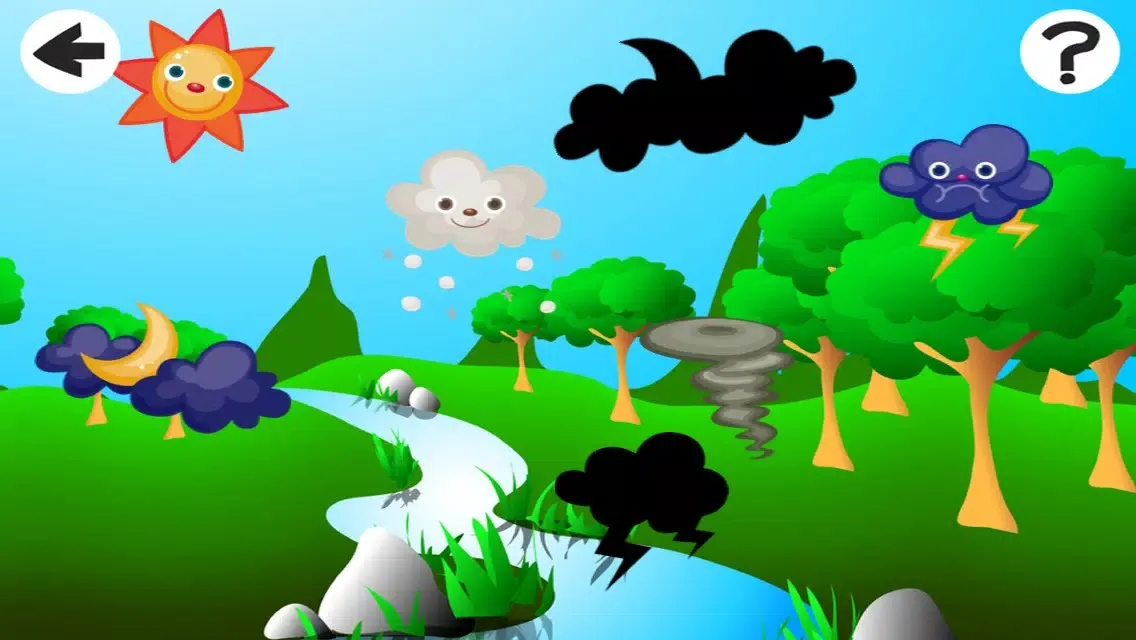 Animated Baby & Kid-s Game To Learn About the Weather in an App First steps for child-ren Screenshots