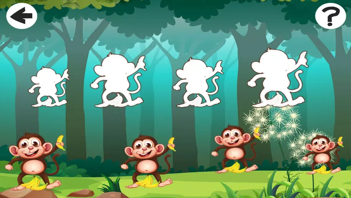 Capturas de tela do Crazy Monkey and Rabbit Easter Kid-s Game-s My Toddler-s Learn-ing Sort-ing
