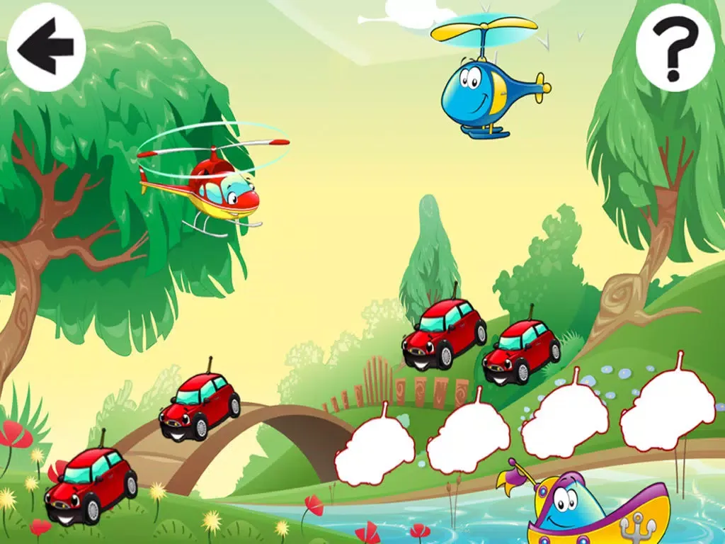 Animated Kids Game: Sorting all Vehicles, Air-plane and Car-s iPad  Screenshots