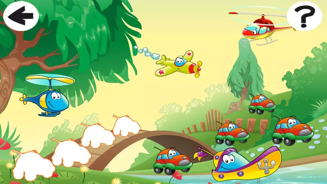 Animated Kids Game: Sorting all Vehicles, Air-plane and Car-s Screenshots