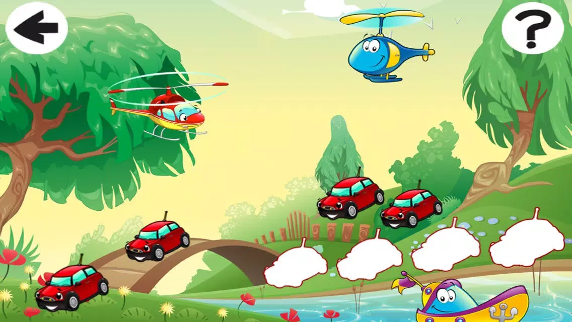 Animated Kids Game: Sorting all Vehicles, Air-plane and Car-s Screenshots
